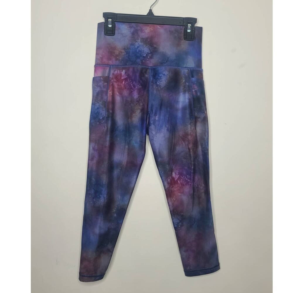 Athleta Salutation II Supernova galaxy capri leggings with pockets - XS